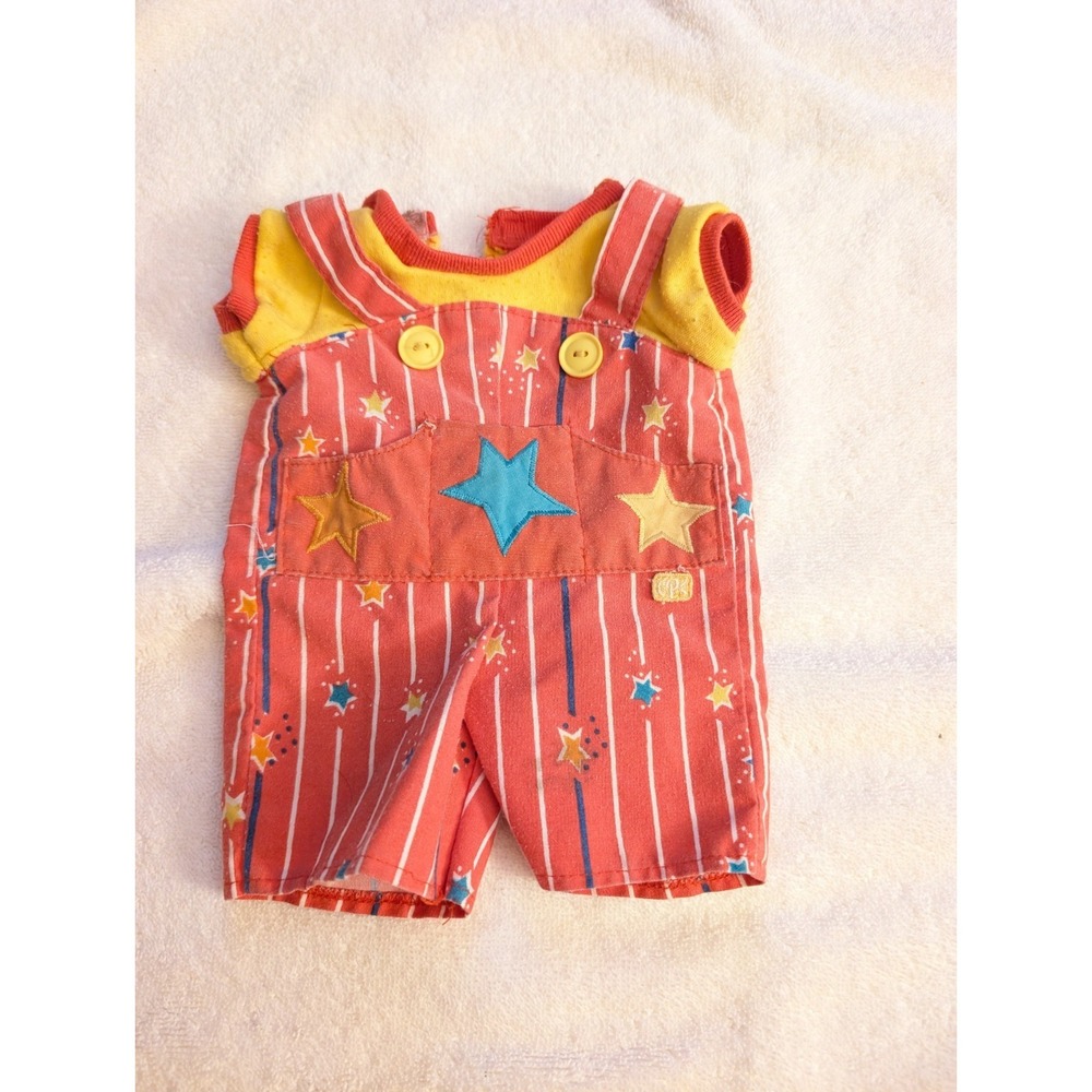 Vintage CPK Cabbage Patch Kids Doll Clothes Red Star Stripe Romper Outfit 1980s
